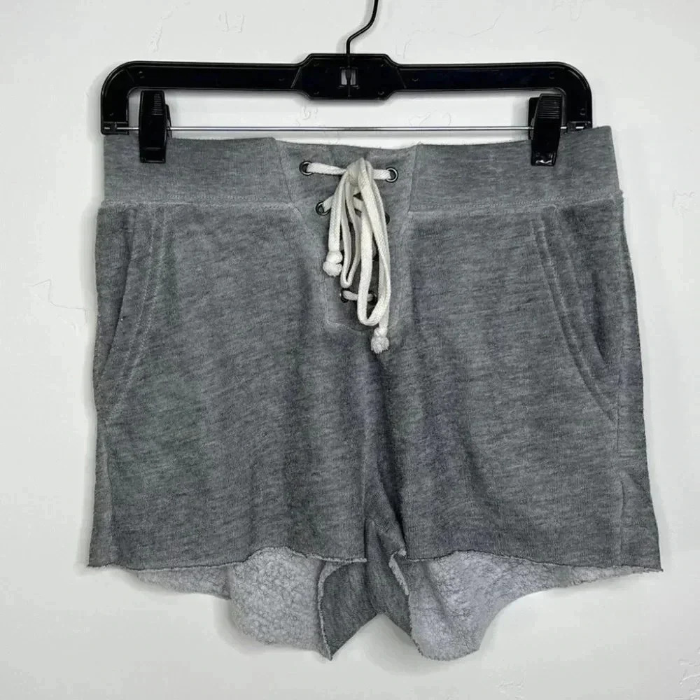 Wildfox Laceup Sweat Shorts